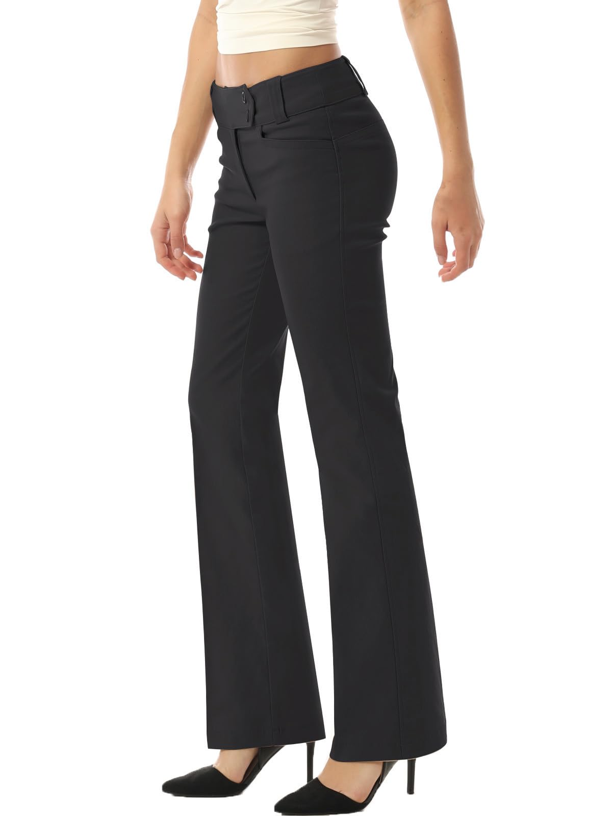 MixMatchy Women's Ultra Stretch Flex Motion Bootcut Dress Pants