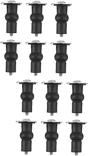 Generic 12 Pcs Toilet Screw Toilet Fixing Toilet Parts Smart Toilets Toilet Cover Fixing Screws Toilet Cover Bolt Toilet Seat Cover Screws Toilet Lid Stainless Steel Tops Rubber