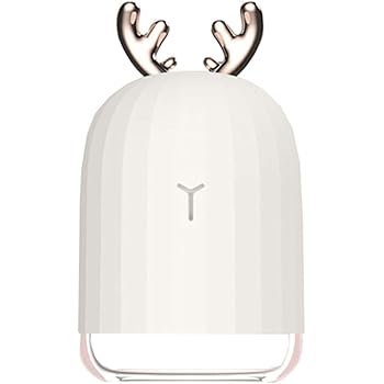 Diffuseur d'Huiles Essentielles 200ml Humidificateur d'air Ultrasonique Brume Fraîche Arôme de Parfum Electrique avec - SPA/Massage/Yoga/Maison/Bureau (White)