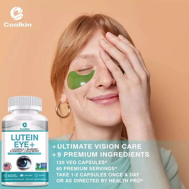 Capsules de lutéine 397 mg – Zéaxanthine – Santé de la vision, soutien de la fatigue oculaire, santé des yeux