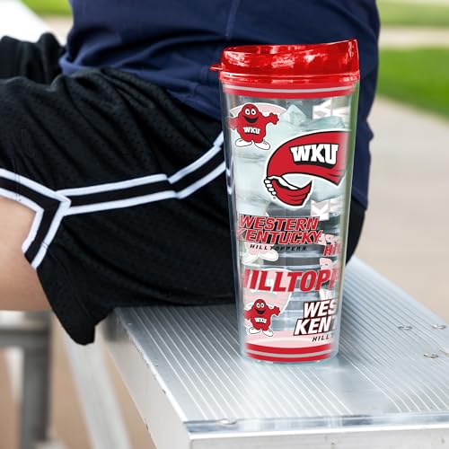 Image of Rico Industries NCAA College Double Wall Mayhem 16oz Or 20oz Tritan Tumbler W Lid