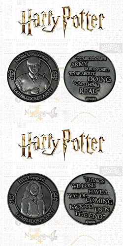 Fanattik Harry Potter Dumbledore Army Collectible Coin Set (Luna Lovegood & Neville Longbottom),Multicoloured,100 x 140 cm
