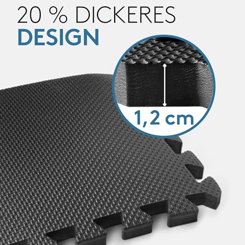 Veluris 18 mat basenowych – 30 x 30 cm, 1,7 m² – bardzo grube maty pod basen [20% dodatkowej ochrony], mocna ochrona podłogi z 27 łącznikami, antypoślizgowa i izolująca podkładka pod basen, płyty