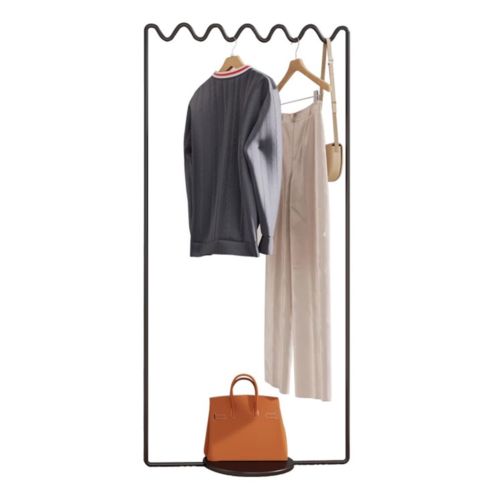 Porte-manteau autoportant luxe métal de mode nordique pour une décoration intérieure raffinée