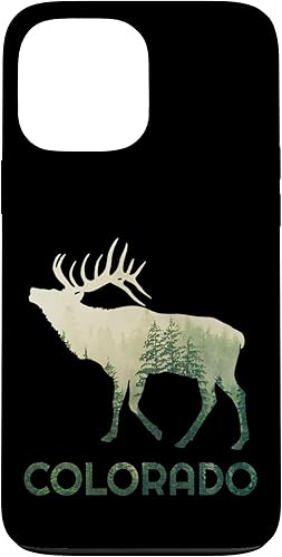 Funda para iPhone 13 Pro Max Colorado Pride Elk Forest Wildlife Nature Mountain