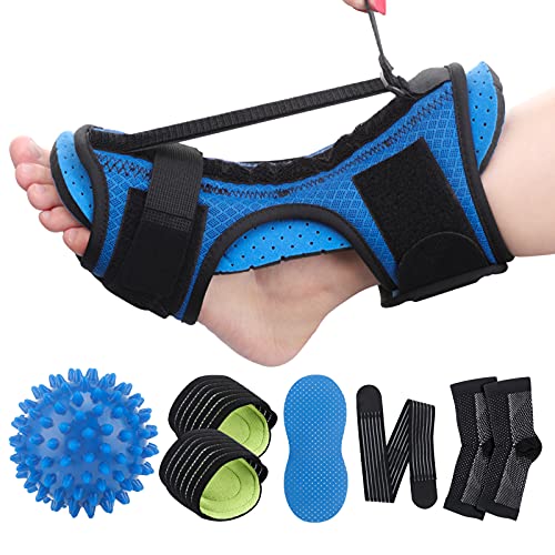Plantar Fasciitis Night Splint, Plantar Fasciitis Relief Brace Splints,Fasciitis Bandage, Fasciitis Sock for Reduce Plantar Fasciitis & Foot Hurt,Protect Sole