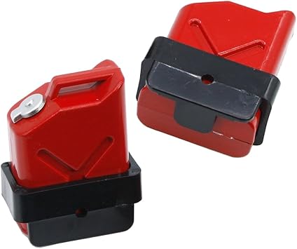 Share Goo 1/10 Scale RC Rock Crawler Simulation Decoration Accessory Plastic Mini Fuel Tank Compatible with HSP Traxxas Axial SCX10 CC01 Wraith 1/10 RC Truck Car,Red
