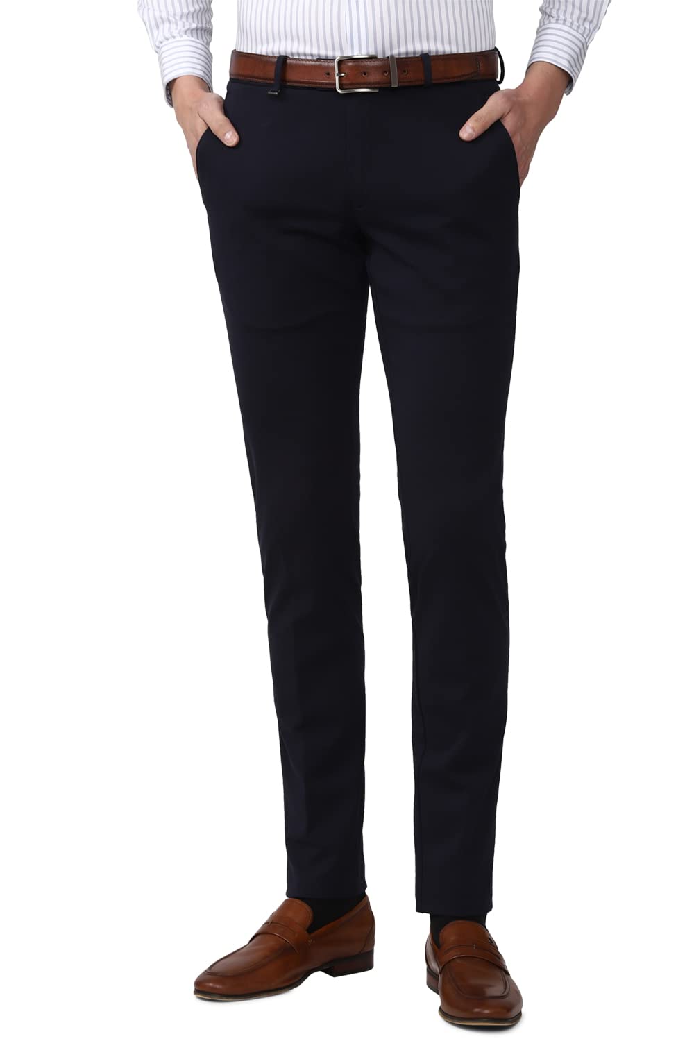 van heusen Men's Mid Rise Slim Work Utility Pants-picture-36