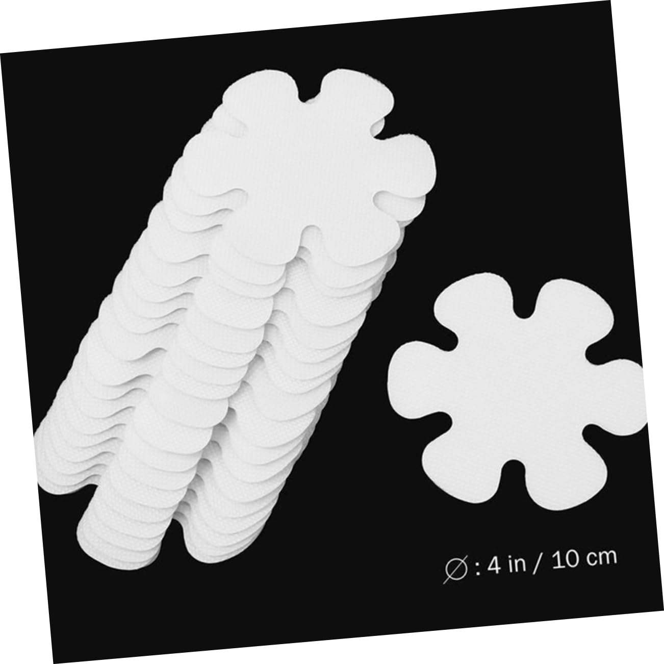Unomor 20Pcs Snowflake Bathroom Slip Stickers Transparent Adhesive Non Slip Strips for Bathtubs and Floors Prevent Slipping for and Bathing