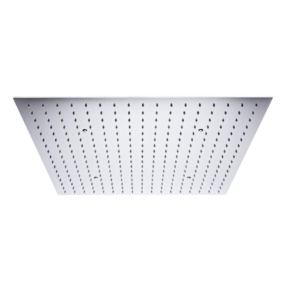 Milano Chrome Arvo 600Mm Square Ceiling Mounted Recessed Shower Head