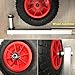 Seamax EZ Load Boat Launching Wheels Set for Inflatable Boat & Aluminum Boat, Support MAX 500Lbs Loading with 12