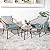 Yangming 3 Piece Patio Furniture Outdoor Conversation Bistro Set with Tempered Coffee Table and Wicker Chairs for Garden Balcony Backyard Yard Poolside, Green
