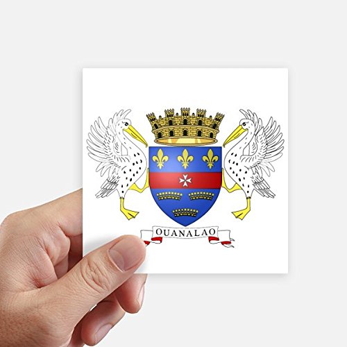 Autocollant Saint Barthelemy sticker adhésif multicolore 10cm décoration valise et PC - 2
