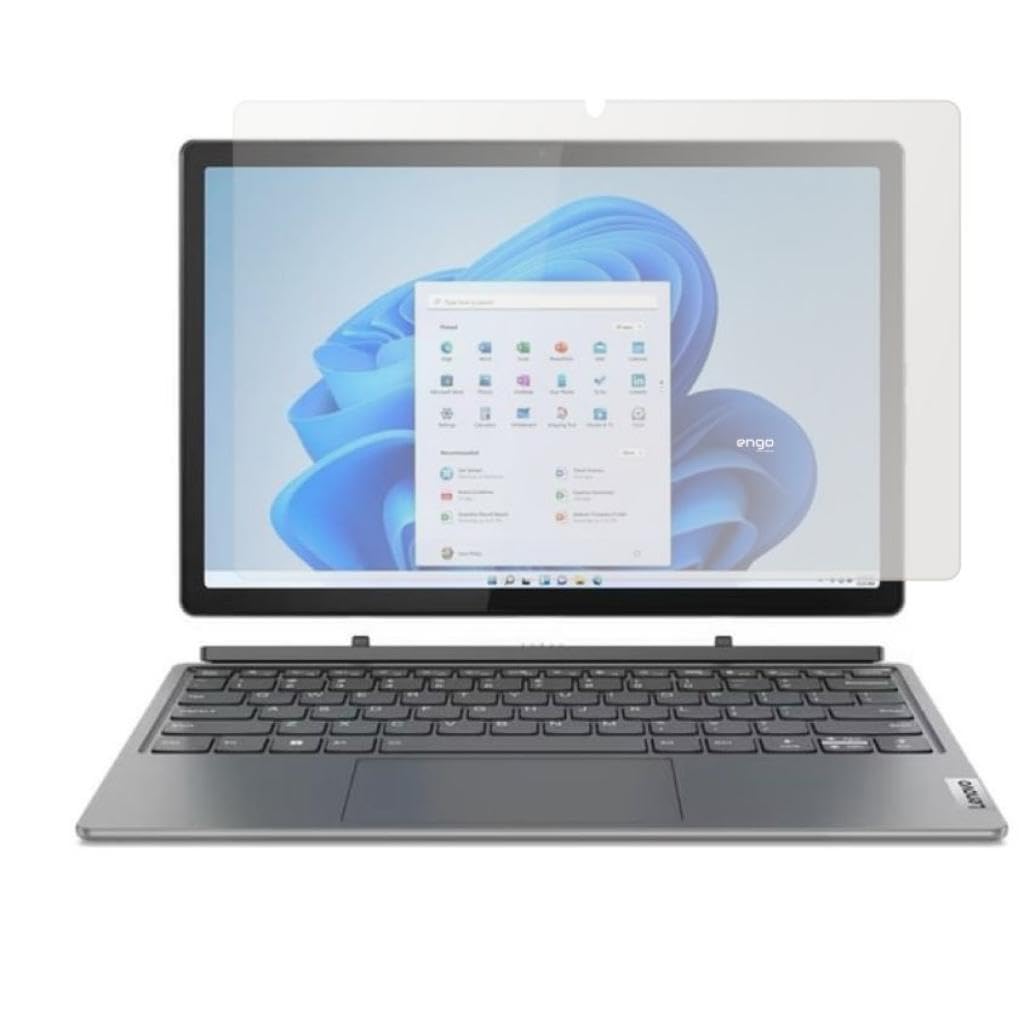 Engo Lenovo Ideapad Duet 5 12IAU7 12.4 İnç İle Uyumlu Mat Ekran Koruyucu Notebook, Yansıma Ve Parlama Önleyici Parmak İzi Bırakmayan Laptop Koruma, 9H Temperli Kırılmaz Esnek Nano Cam