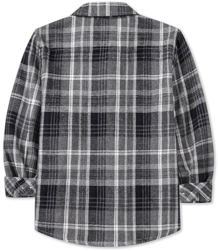 Image of Betusline Boy and Men Button Down Plaid Shirt | Soft,Breathable and Comfortable Fabric