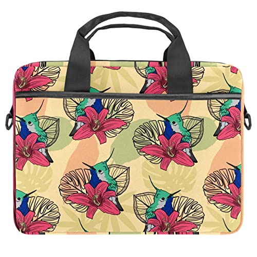 Bolso bandolera de pavo real anticaídas para laptops de 13.3 a 14.5 pulgadas