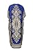 100% Polyester Tribal Ethnic Print Long Kaftan Maxi | Plus Size Royal Blue