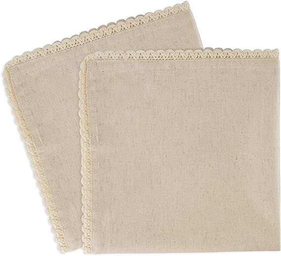 Servilletas de Tela Beige Rectangulares 20x20 Pulgadas Paquete 12 miniatura 4