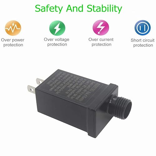 Miniatura 5 de Fuente de alimentación LED de 6 V, transformador LED de bajo voltaje, fuente de alimentación clase 2, impermeable, IP44, uso estacional, controlador