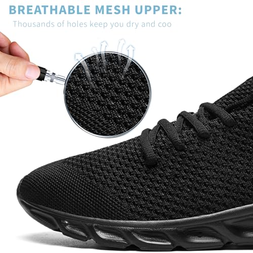 Mens Running Shoes Walking Tennis Sneakers Slip on Gym Workout Athletic Lightweight Casual Sport Shoes3