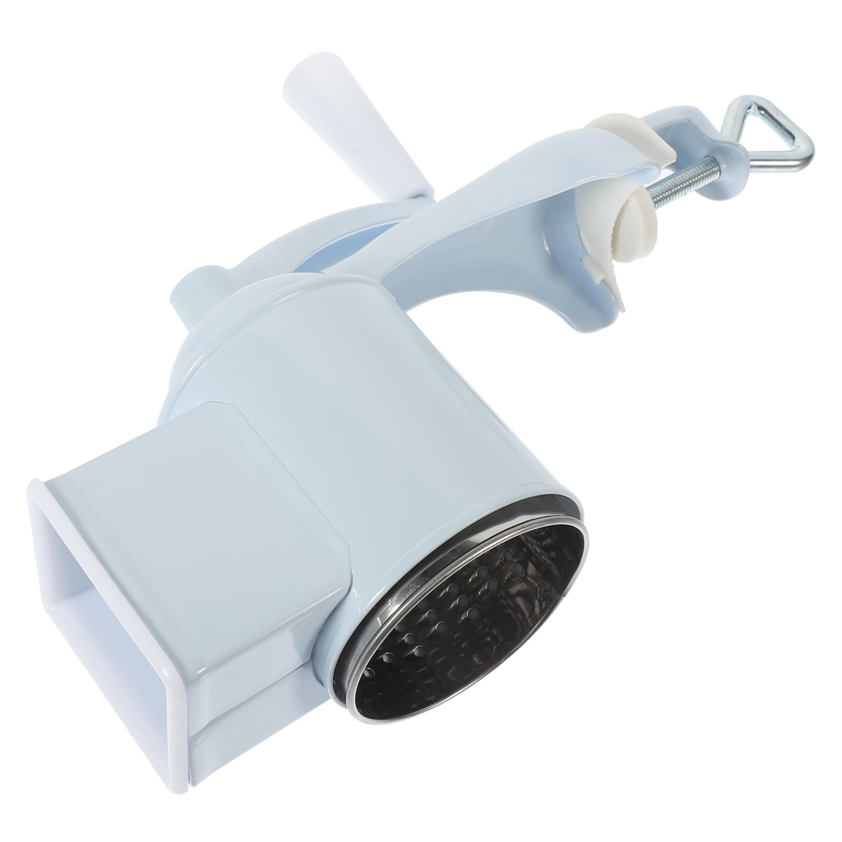 Sosoport Rallador de Queso Fácil de Limpiar Manual Multifuncional de Acero Inoxidable y Aleación de Aluminio Adecuado para Cocina y Rallado de Nueces