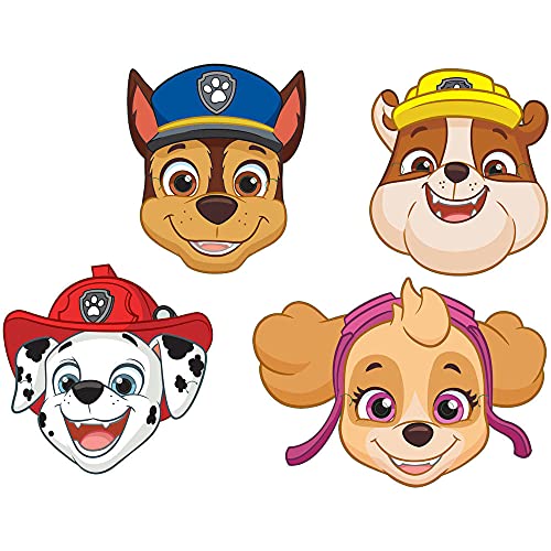 Masques Cartonnés Pat Patrouille, Lot de 8