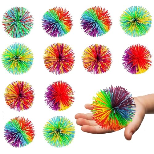 PVFZXS 12 Stück Stringy Balls, Wuschelball, Mitgebsel Kindergeburtstag, Ostergeschenke Mitgebsel Kindergeburtstag 10 Jahre, Mitgebsel, Kindergeburtstags Mitgebsel, Sticky Balls