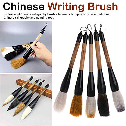 Minlia Chinese Calligraphy Brush Pen Goat Hair Bamboo Shaft Paint Brush Art Stationary Oil Painting Brush #TOP3