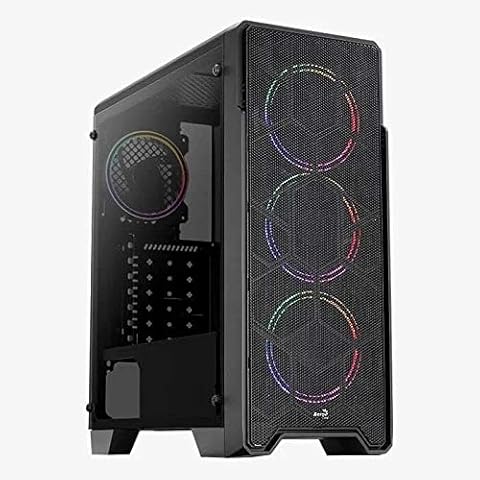 Aerocool Ore Tempered Glass - Carcasa para torre de ordenador, color negro Informática,Componentes,Dispositivos externos,Cajas de ordenador de sobremesa