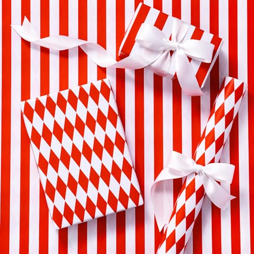 RUSPEPA Reversible Wrapping Paper Roll, Mini Roll...