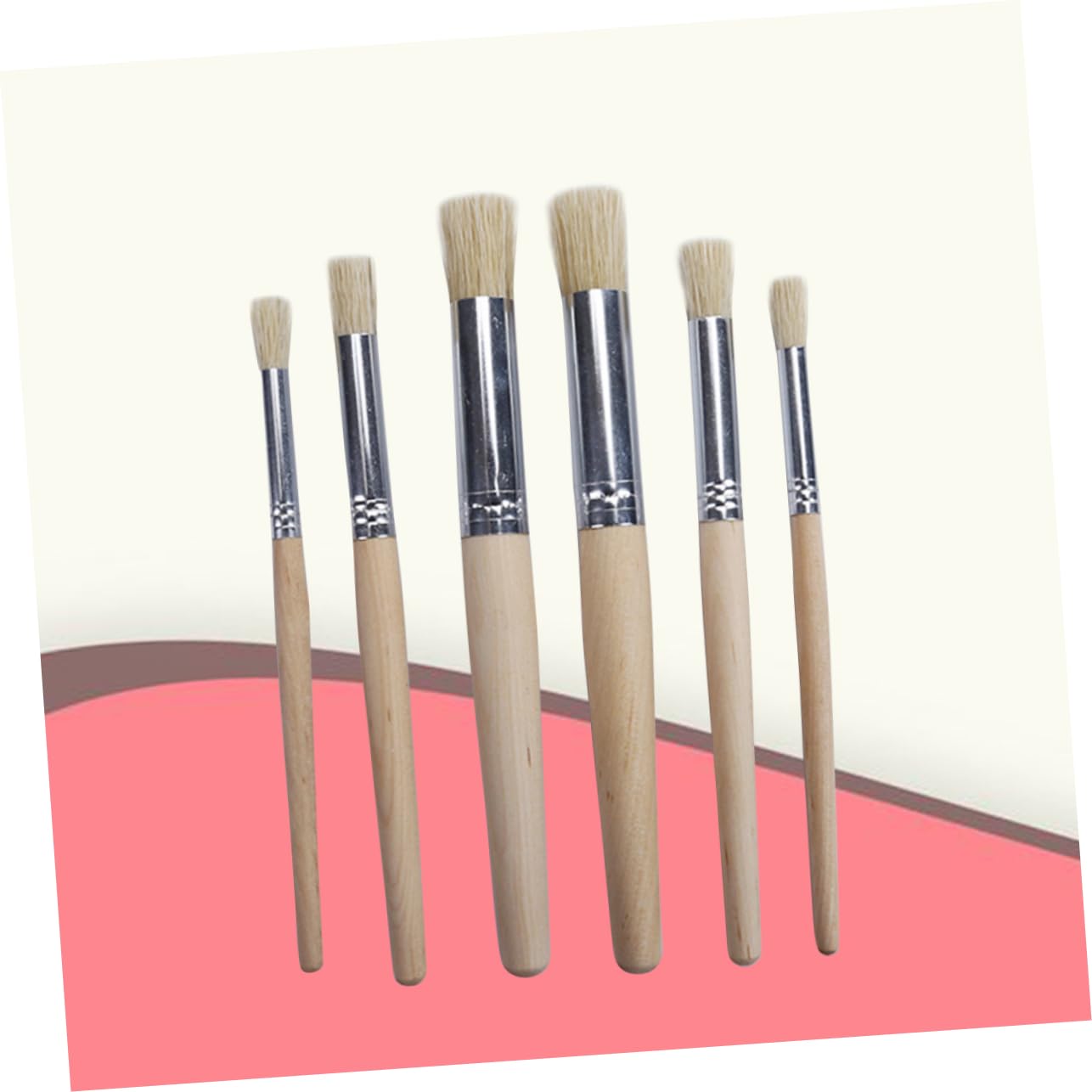 SEWACC 18stücke Teiliges Pinselset Mit Nylonhaaren Und Holzgriff Für Acryl Aquarell Und Ölgemälde Rundpinsel Für Präzises Malen Und Einfache Reinigung Für Künstler Und Bastler