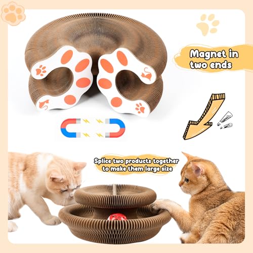 Rascador Interactivo para Gatos con Bola y Cartón miniatura 4