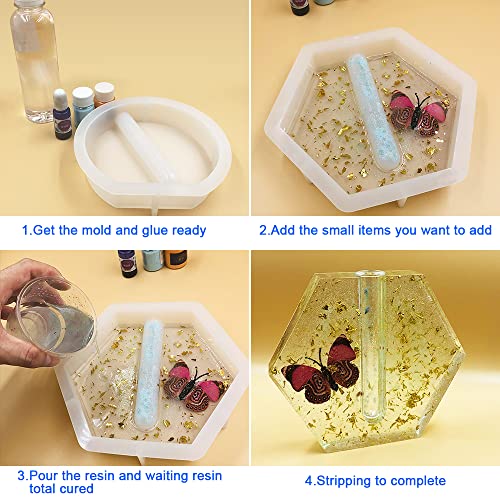 Moule silicone pour vase résine époxy grand format conservation fleurs