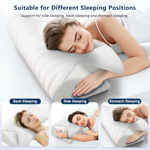 Adjustable Cervical Memory Foam Pillow for Neck and Shoulder Pain Relief