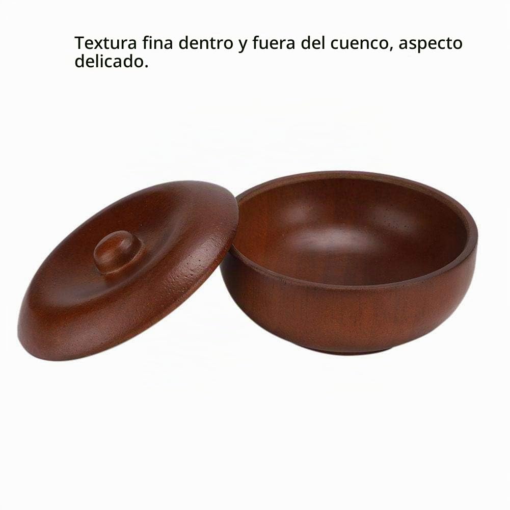 Agatige Brocha De Afeitar De 2 Piezas Y Tazón, 2 En 1 Kit De Afeitar De Madera Kit De Jabón De Afeitar Brocha De Afeitar Tazón De Jabón De Afeitar Para Hombres
