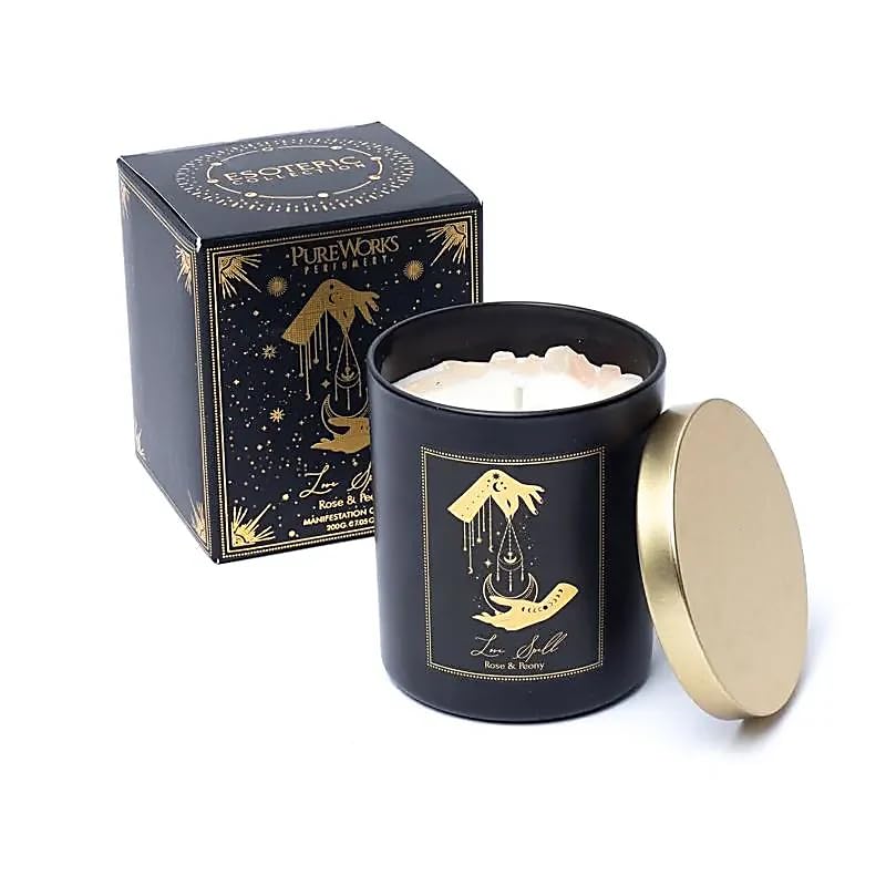 Bougie magique d'amour LivuX 1265 le cadeau romantique idéal en verre