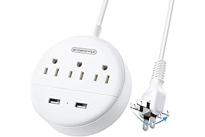 NTONPOWER 2 Prong Power Strip: A Versatile Power Solution for Old Houses