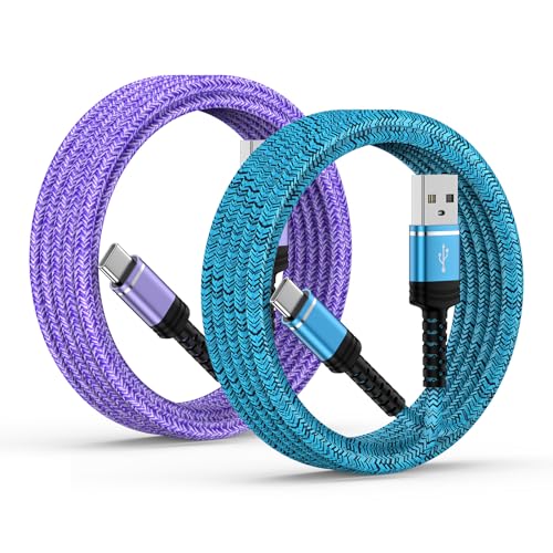for iPhone 16e Charger Cord 10FT Fast 16e Charging Cable for iPhone 17 17e 16 Pro Max 16 Plus 16 Pro 15 Pro Max/Plus 3.1A 2 Pack Extra Long iPhone 16 Pro Car Charger Cord USB A to USB C Power Cords