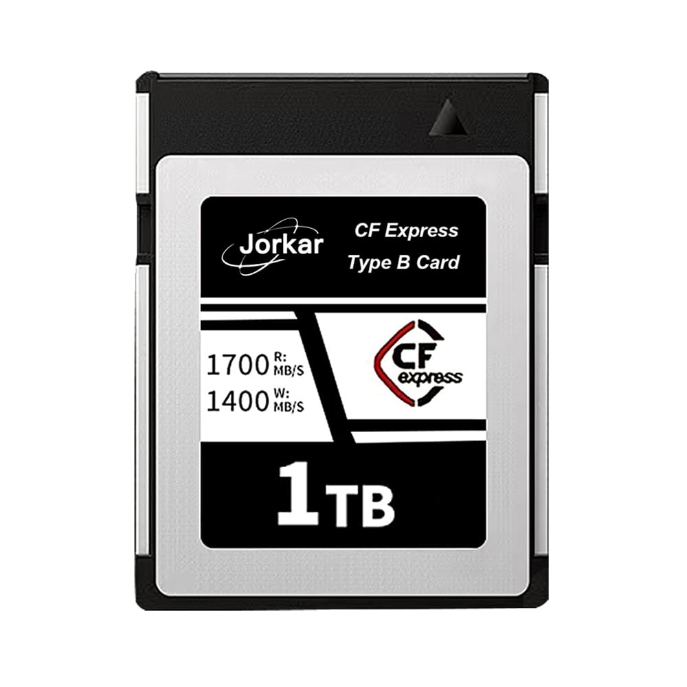 1TB Scheda CFexpress tipo B, per fotocamere Nikon Z6/Z7/Z9/D6, per Canon EOS-1DXMark III/EOS-R5, per Panaso S1/S1R, fino a 1700 MB/s RAW 8K 4K