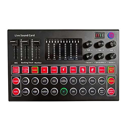 Carte son M9 interface audio avec mixeur de voix en direct externe