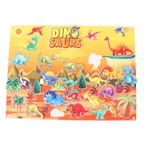 Yosoo Dinosaur Felt Board Stories Set Interactive Preschool Early Learning Kit Wall Hanging Gift