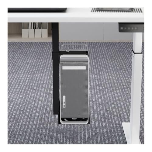 Soporte para Torre de PC Bajo el Escritorio, Ajustable en Altura y Ancho, Montaje en Pared o Escritorio, con Sistema de Suspensión (Negro) miniatura 6