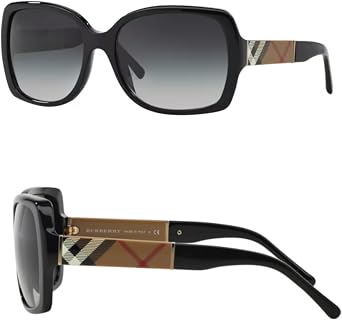 BURBERRY BE4160 Square Shape Acetate Sunglasses with Luxury Eyewear Kit