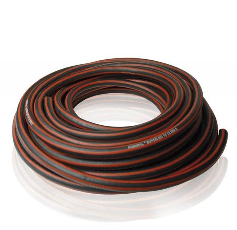 Gartenschlauch Klassischer Voll Gummi Wasserschlauch Admiral Super 40m 3/4" Zoll schwarz/rot auch für Industrie und Bau
