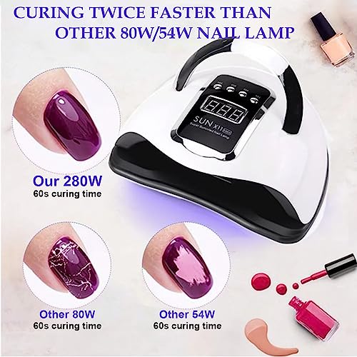 Lampada Unghie UV LED Professionale 280W,Lampada