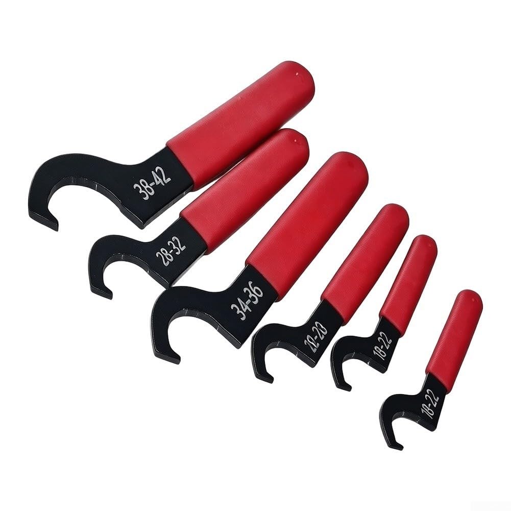 Juego de Llaves Combinadas para acero Carbono Mango Antideslizante para Tuercas Redondas Kit para herramienta Mecánica 28x11x3cm(5 pcs)