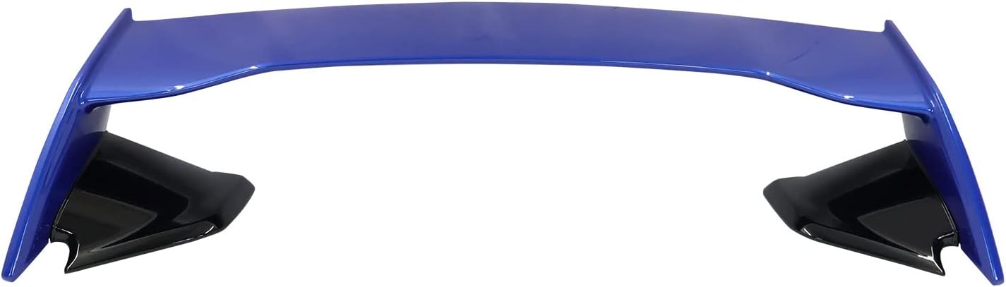 IKON MOTORSPORTS, Trunk Spoiler Compatible with 2022-2026 Subaru WRX 5th Gen, 2015 STI Style Painted #K7X Wr Blue Pearl (Gloss Black Leg) ABS Plastic Rear Trunk Lid Spoiler Wing Lip