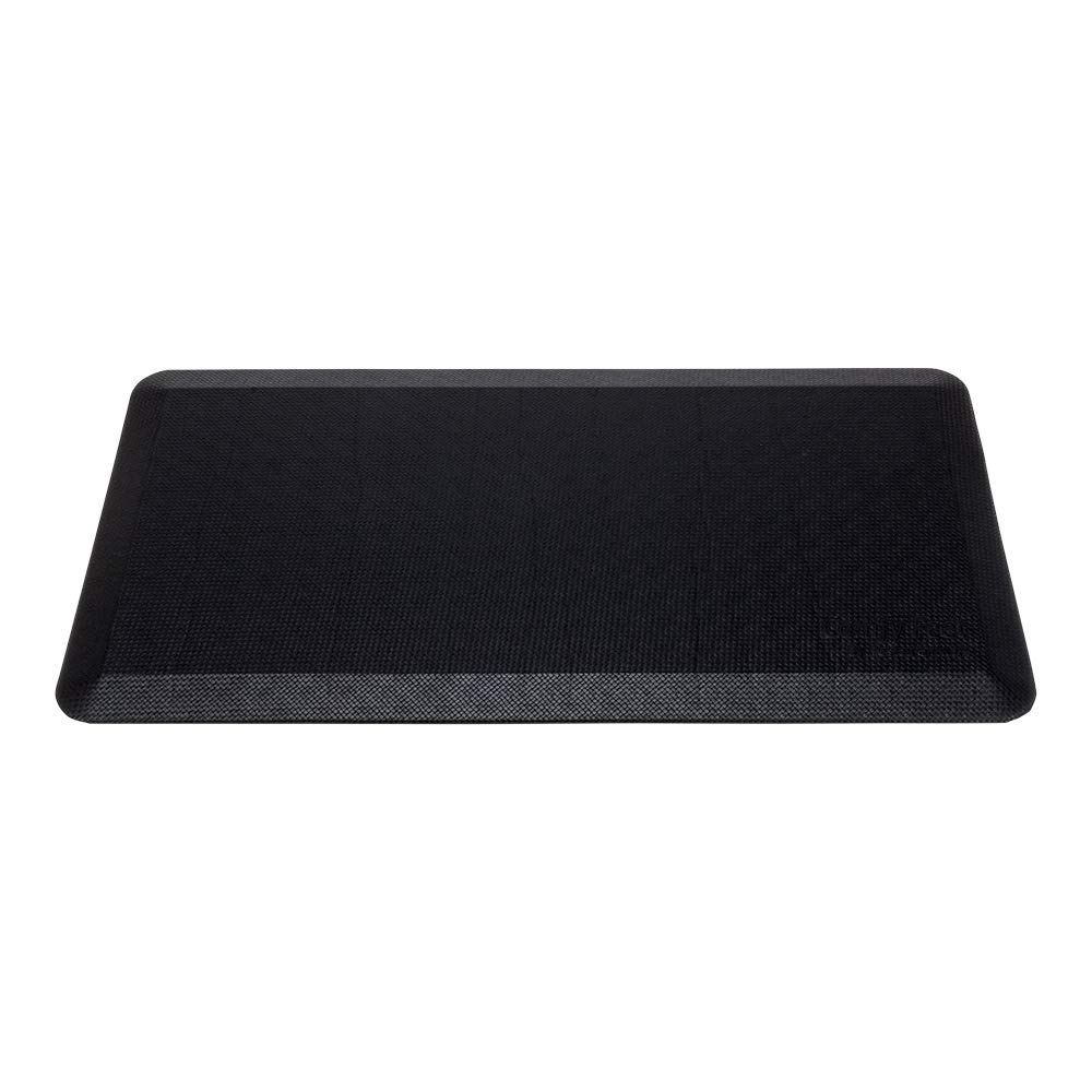 Restaurantware-39 x 20 x 8 Inch Anti-Fatigue Mat, 1 Extra-Padded Kitchen Mat - Beveled Safety Edges, Non-Slip, Black Plastic Kitchen Sink Rug, Shock-Resistant, For Home, Office, Or Laundry Room