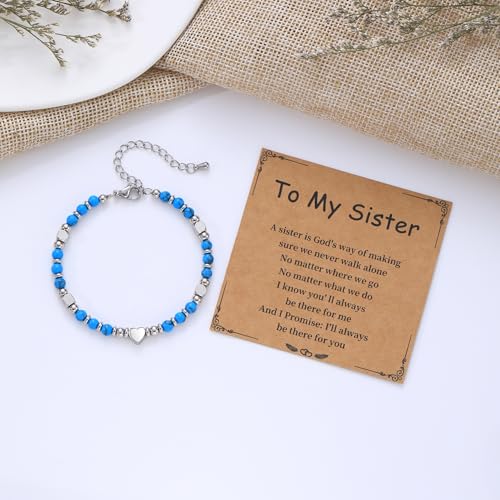 Image of Best Friend Bracelet Gifts for Women Sister Bestie, Christmas Gift for Teens Mom Daughter Granddaughter Birthday Gift for Her Stocking Stuffers
