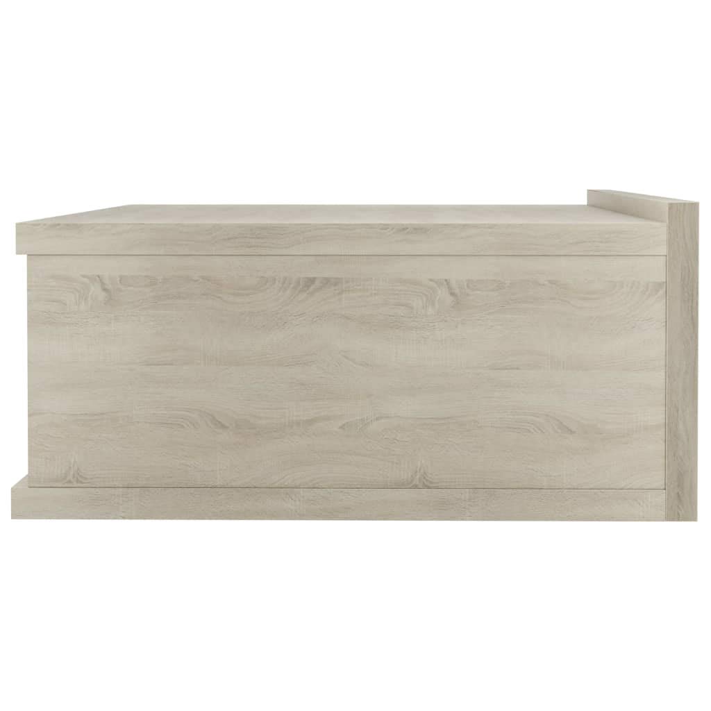 comodini camera da letto tavolino comodino mobiletto camera da letto Comodino Pensile Rovere Sonoma 40x30x15 cm TruciolatoAdatto per ufficio, soggiorno, camera da letto